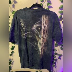 The Mountain Tie Dye Wolf T Shirt